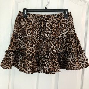 Cheetah print skirt